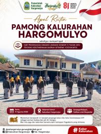 APEL RUTING PAMONG KALURAHAN HARGOMULYO SEKALIGUS MEMPERINGATI PENGESAHAN UNDANG-UNDANG KEISTIMEWAAN